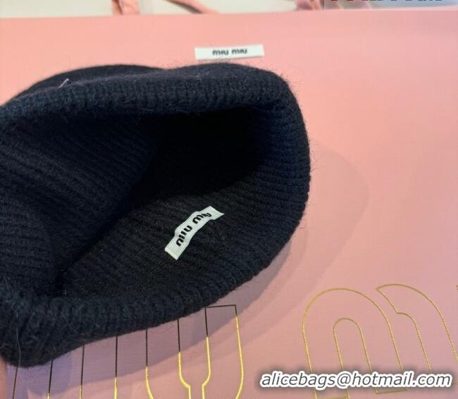 Fashion Discount Miu Miu Knit Hat MIU010516 Black 2026