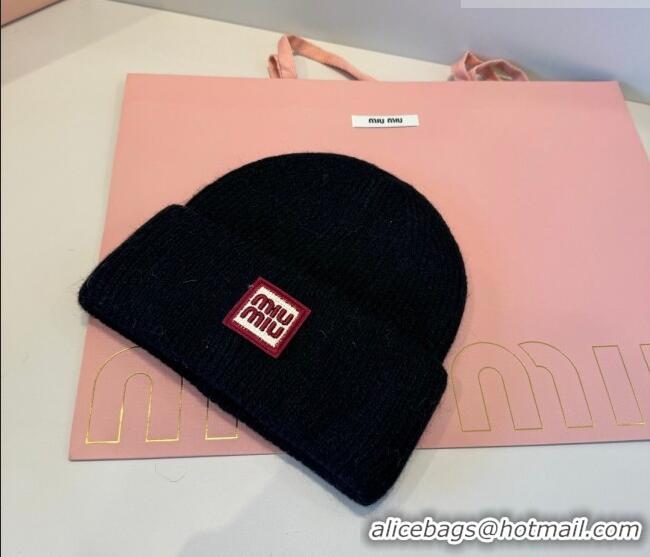 Fashion Discount Miu Miu Knit Hat MIU010516 Black 2026
