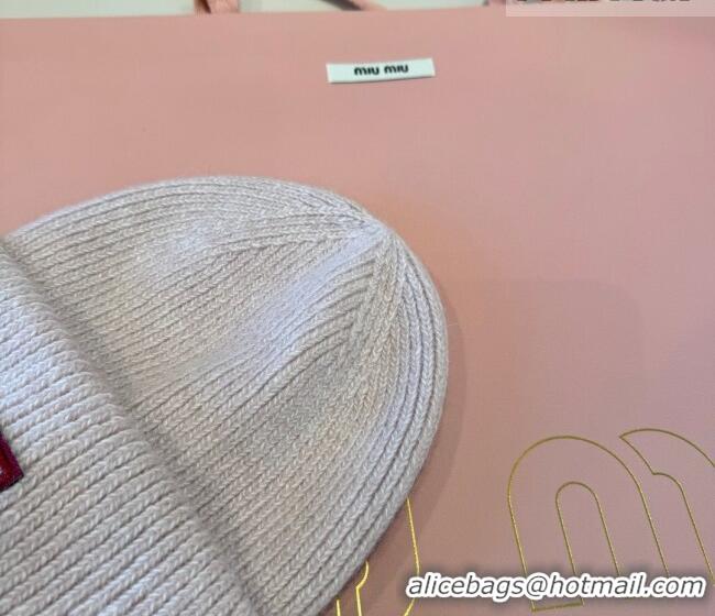 Buy Classic Discount Miu Miu Knit Hat MIU010516 Grey 2026