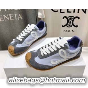Top Grade Loewe Ballet Runner 2.0 Sneakers in Nylon and Suede Purple/White 1210055
