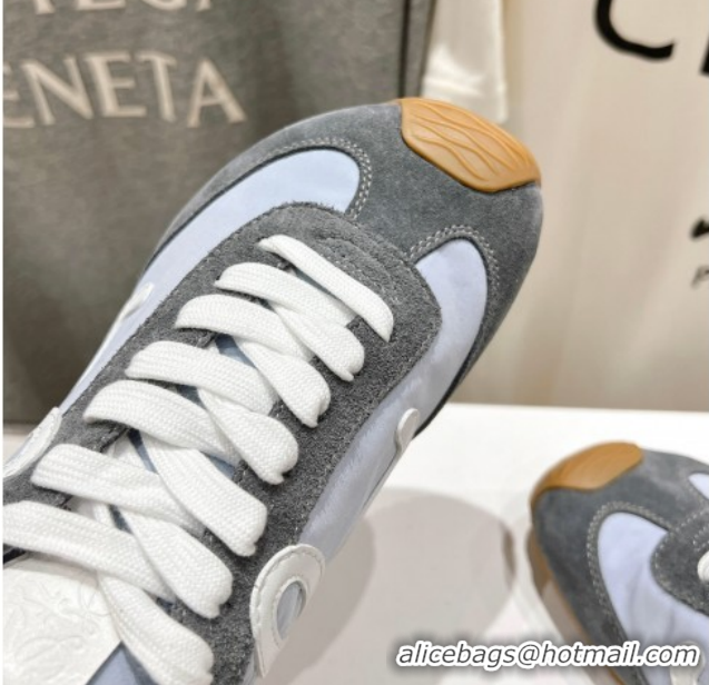 Top Grade Loewe Ballet Runner 2.0 Sneakers in Nylon and Suede Purple/White 1210055