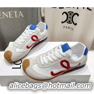 Best Product Loewe Ballet Runner 2.0 Sneakers in Nylon and Suede White 1210060