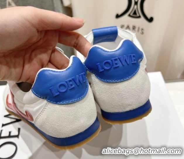 Best Product Loewe Ballet Runner 2.0 Sneakers in Nylon and Suede White 1210060
