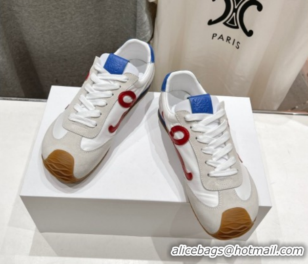Best Product Loewe Ballet Runner 2.0 Sneakers in Nylon and Suede White 1210060