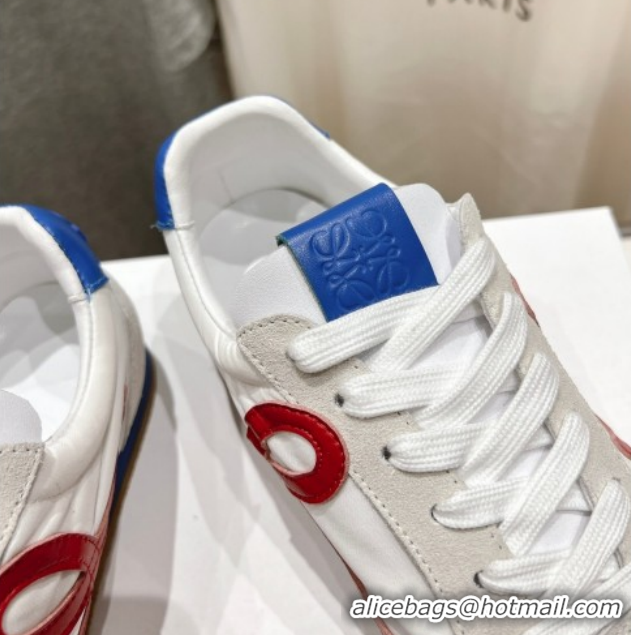 Best Product Loewe Ballet Runner 2.0 Sneakers in Nylon and Suede White 1210060