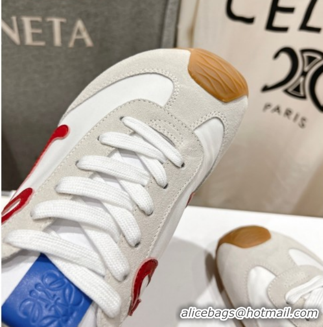 Best Product Loewe Ballet Runner 2.0 Sneakers in Nylon and Suede White 1210060