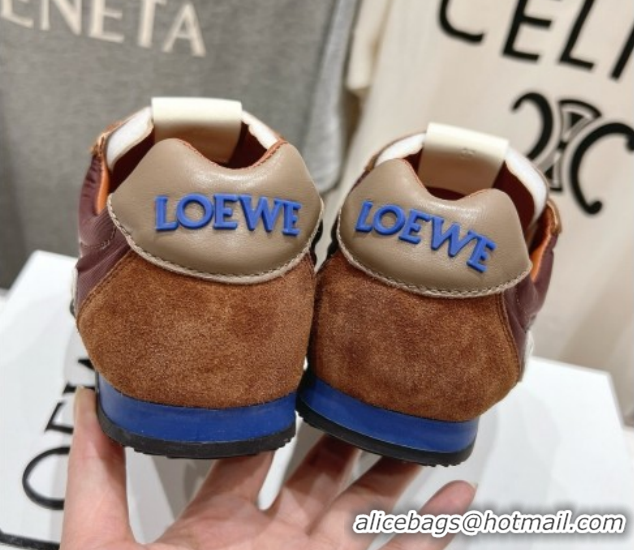 Pretty Style Loewe Ballet Runner 2.0 Sneakers in Nylon and Suede White/Black 1210063