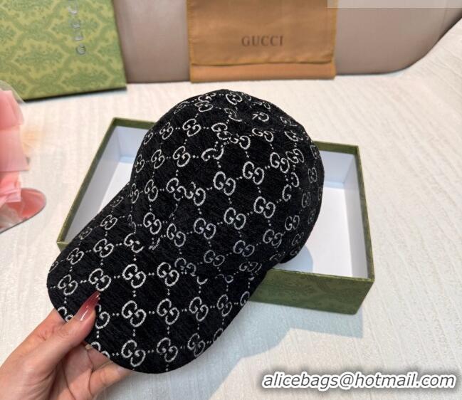 Buy Inexpensive Gucci GG Baseball Hat GG010518 Black 2026