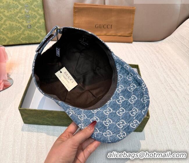 Low Price Gucci GG Baseball Hat GG010518 Blue 2026
