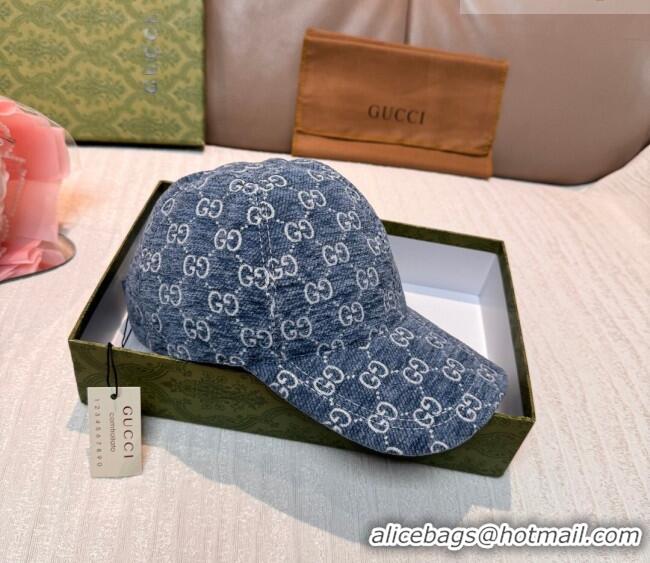 Low Price Gucci GG Baseball Hat GG010518 Blue 2026