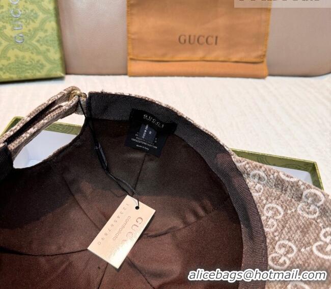 Buy Discount Gucci GG Baseball Hat GG010518 Beige 2026