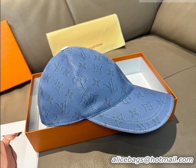 Top Grade Louis Vuitton Baseball Hat LV010518 Light Blue 2026