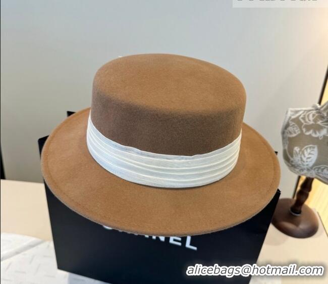 Big Discount Valentino Wide Brim Hat with Strass VLTN010518 Camel 2026