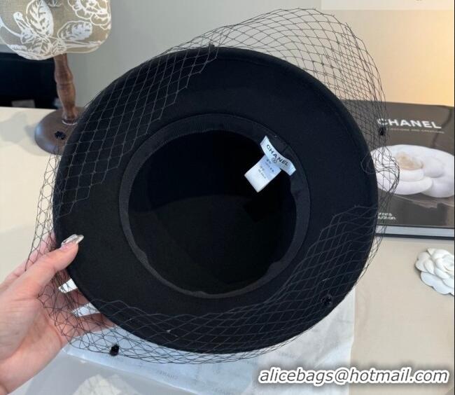 Buy Inexpensive Chanel Wool Bucket Hat with Mesh CH010518 Black 2026