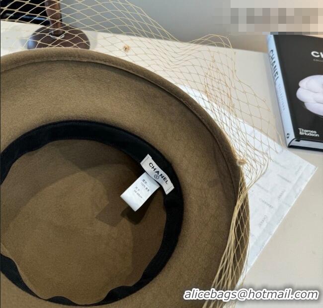Unique Discount Chanel Wool Bucket Hat with Mesh CH010518 Khaki 2026