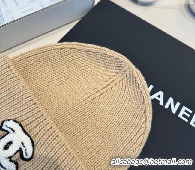 Good Looking Chanel Knit Hat CH010520 Beige 2026