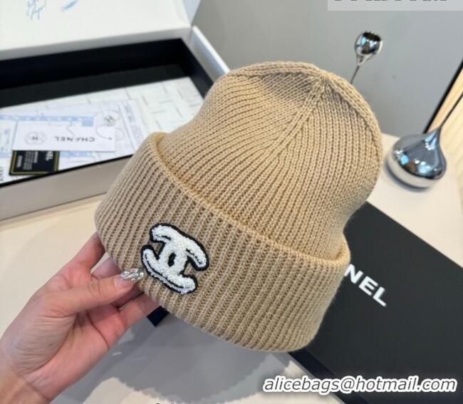 Good Looking Chanel Knit Hat CH010520 Beige 2026