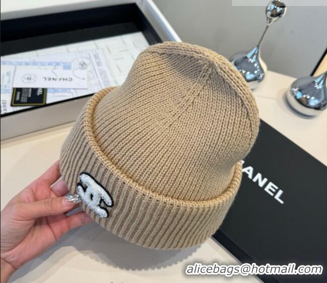 Good Looking Chanel Knit Hat CH010520 Beige 2026