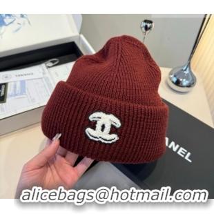 Luxury Cheap Chanel Knit Hat CH010520 Brown 2026