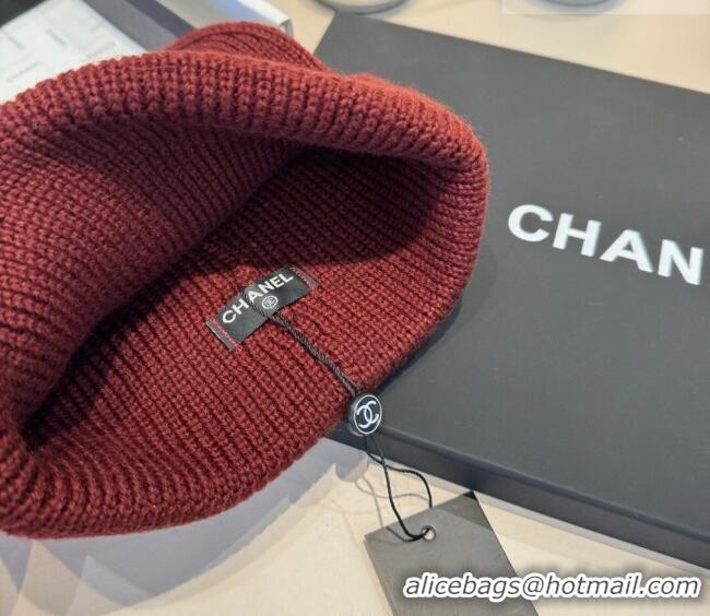 Luxury Cheap Chanel Knit Hat CH010520 Brown 2026