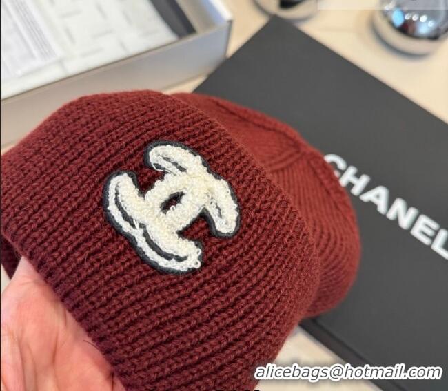 Luxury Cheap Chanel Knit Hat CH010520 Brown 2026