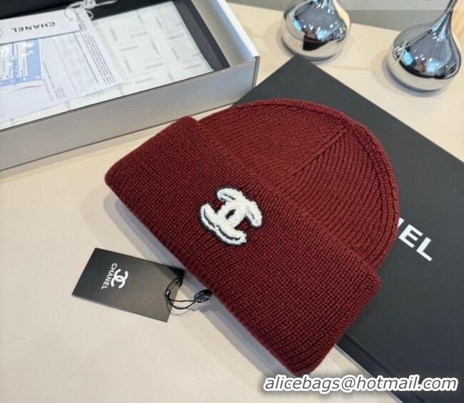 Luxury Cheap Chanel Knit Hat CH010520 Brown 2026