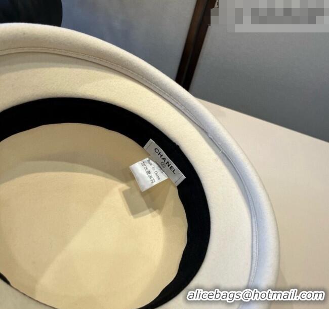 Luxury Discount Chanel Wool Bucket Hat with Band CH010523 White 2026
