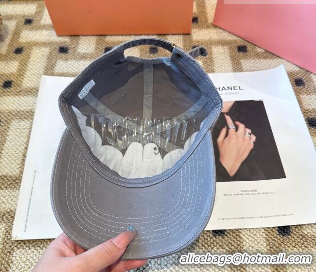 Famous Brand Miu Miu Canvas Baseball Hat MIU010522 Grey 2026