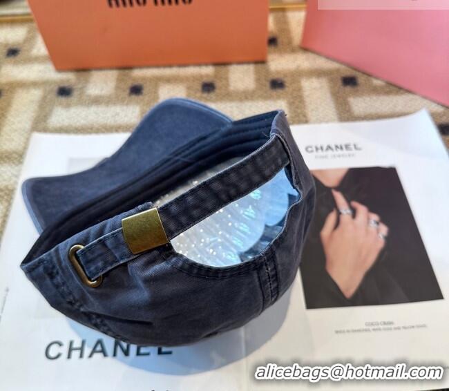 Grade Design Miu Miu Canvas Baseball Hat Washed MIU010522 Blue 2026