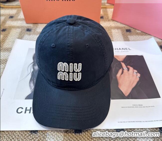 Buy Inexpensive Miu Miu Canvas Baseball Hat MIU010522 Black 2026