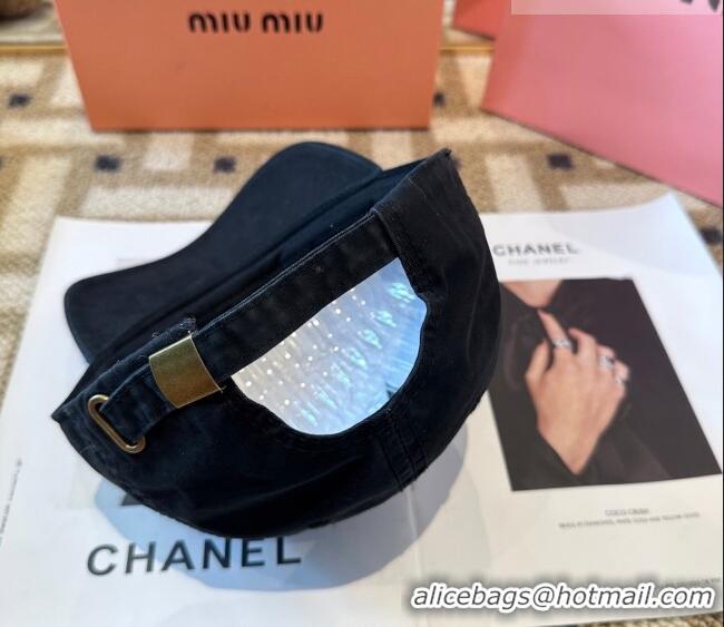 Buy Inexpensive Miu Miu Canvas Baseball Hat MIU010522 Black 2026