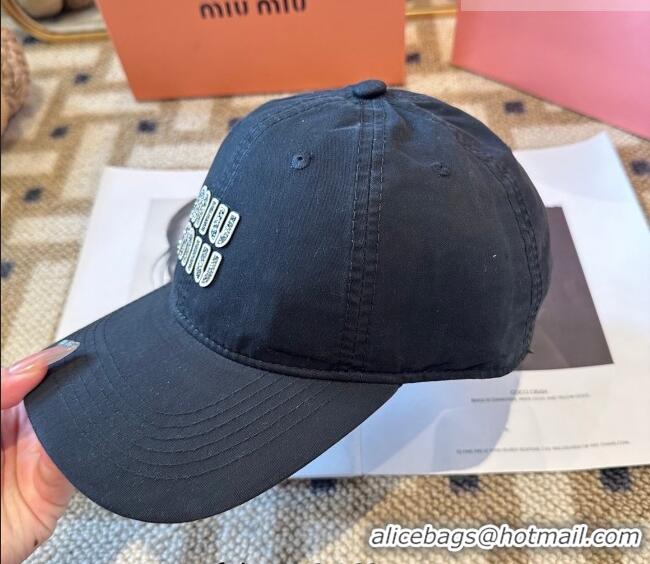 Buy Inexpensive Miu Miu Canvas Baseball Hat MIU010522 Black 2026