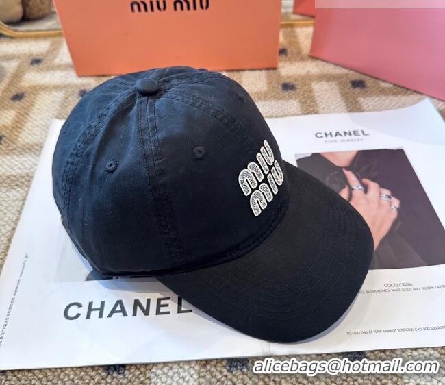 Buy Inexpensive Miu Miu Canvas Baseball Hat MIU010522 Black 2026