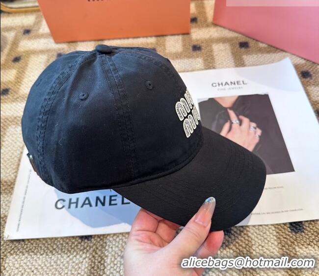 Buy Inexpensive Miu Miu Canvas Baseball Hat MIU010522 Black 2026