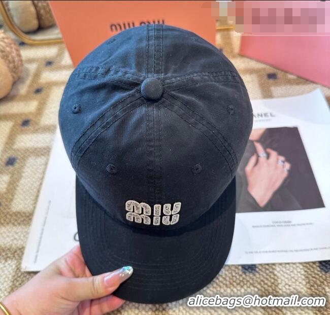 Buy Inexpensive Miu Miu Canvas Baseball Hat MIU010522 Black 2026