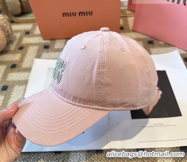 Famous Brand Miu Miu Canvas Baseball Hat MIU010522 Pink 2026