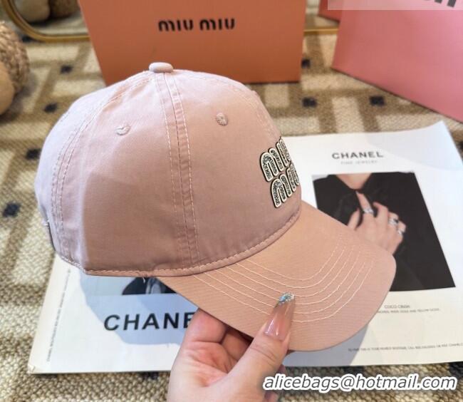 Famous Brand Miu Miu Canvas Baseball Hat MIU010522 Pink 2026
