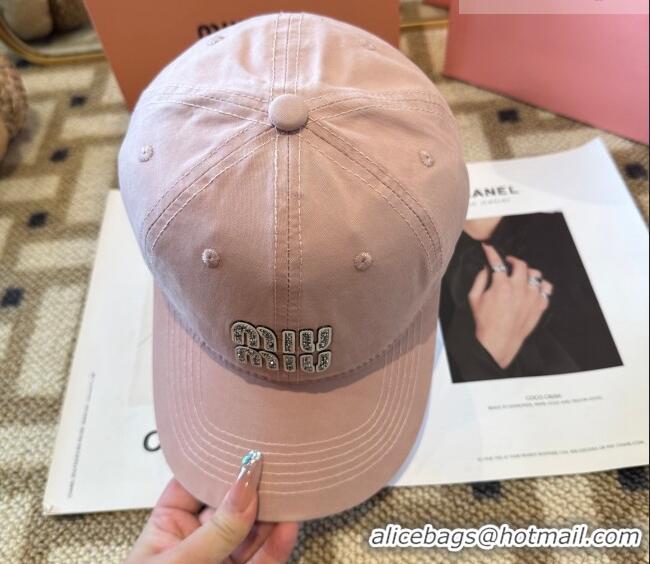 Famous Brand Miu Miu Canvas Baseball Hat MIU010522 Pink 2026