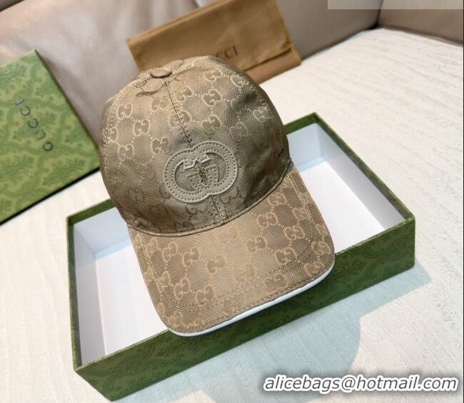 Good Product Gucci GG Nylon Baseball Hat GG010523 Beige 2026