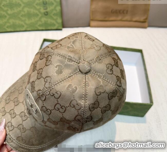Good Product Gucci GG Nylon Baseball Hat GG010523 Beige 2026