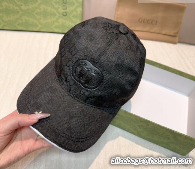 Good Quality Gucci GG Nylon Baseball Hat GG010523 Black 2026