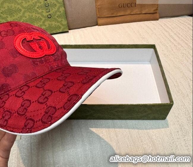 Top Grade Gucci GG Nylon Baseball Hat GG010523 Red 2026