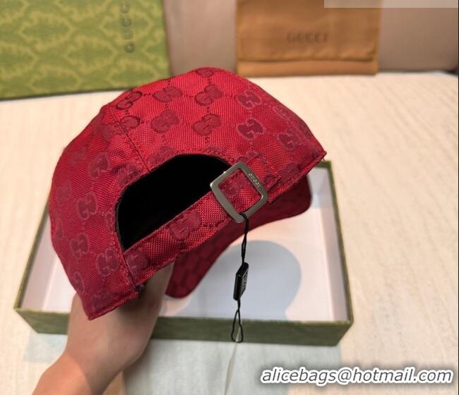 Top Grade Gucci GG Nylon Baseball Hat GG010523 Red 2026