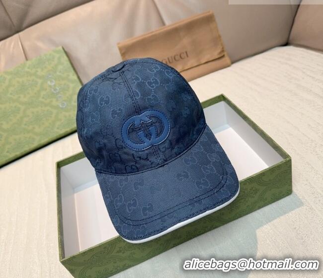Good Taste Gucci GG Nylon Baseball Hat GG010523 Blue 2026