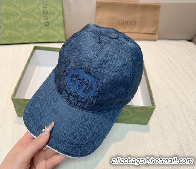 Good Taste Gucci GG Nylon Baseball Hat GG010523 Blue 2026