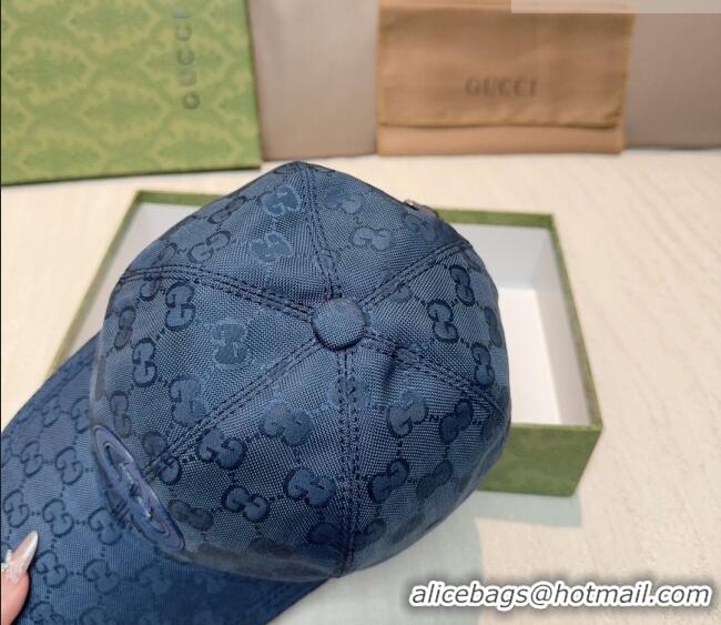 Good Taste Gucci GG Nylon Baseball Hat GG010523 Blue 2026
