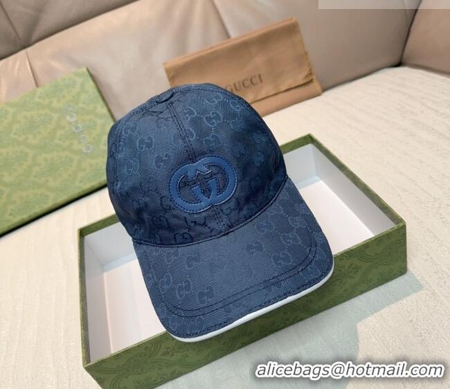 Good Taste Gucci GG Nylon Baseball Hat GG010523 Blue 2026