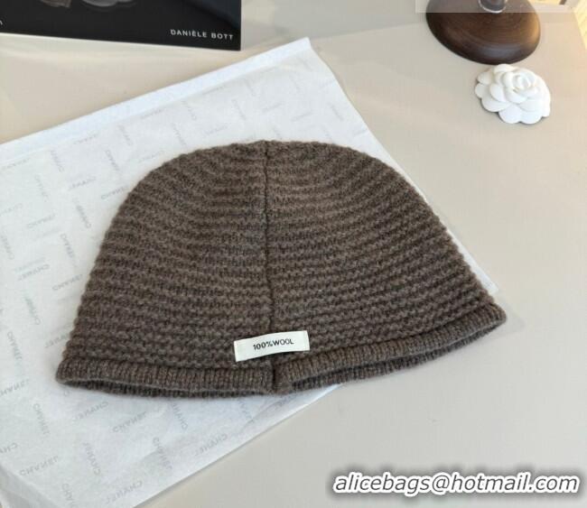 Good Quality Chanel Knit Hat with Camellia Bloom CH010526 Grey 2026