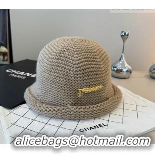 Buy Fashionable Chanel Knit Bucket Hat CH010527 Beige 2026