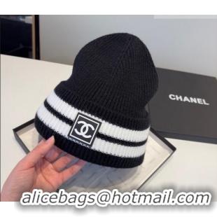 Cheap Price Chanel Knit Hat CH010528 Black 2026